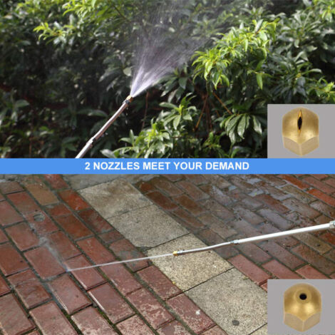 6 pièces haute pression lance à eau tuyau buse Jet jardin voiture laveuse pistolet ensemble jaune