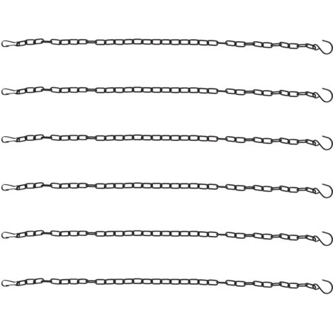 6 pièces jardinière suspendue chane Pot de fleur panier remplacement fer fronde chane avec crochet