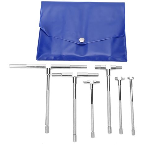 6 pièces Jauge de Diamètre Intérieur Réglable en Forme de T pour Mesures Rapides de Trous
