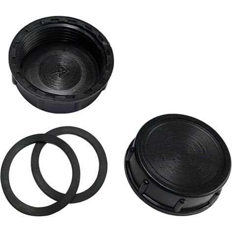 6 Pièces Joints de Caoutchouc, Toriques en Caoutchouc Plats, Rondelles Tuyau Drainage, Joint pour vidage OD 45mm, ID 39mm - Capuchon Fermeture-39mm
