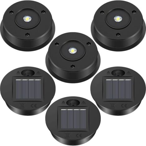 6 Pièces Lampes Solaires Lumens de Rechange Pièces de Lanterne Solaire LED Panneau Solaire Lanterne Couvercle Lumières pour