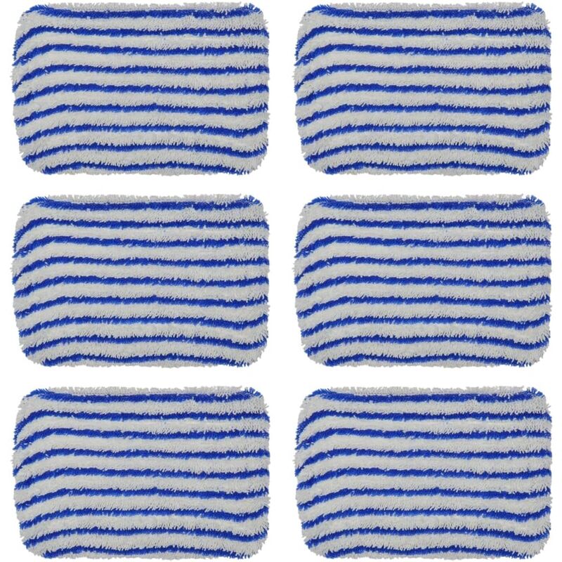 6 Pièces Lingettes ZR850002 pour Rowenta Clean & Steam ZR850002 ZR005801 ZR005804 Tampons Lavable en Microfibre pour Rowenta RY7xxx RY8xxx(bleu)