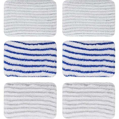 6 Pièces Lingettes ZR850002 pour Rowenta Clean & Steam ZR850002 ZR005801 ZR005804 Tampons Lavable en Microfibre pour Rowenta RY7xxx RY8xxx