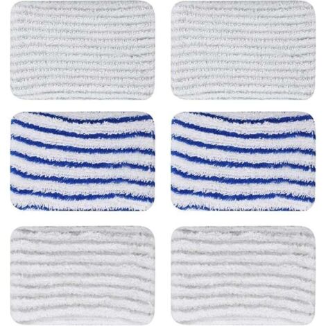 6 Pièces Lingettes ZR850002 pour Rowenta Clean & Steam ZR850002 ZR005801 ZR005804 Tampons Lavable en Microfibre pour Rowenta RY7xxx RY8xxx