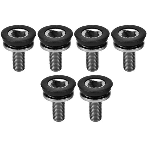 6 Pièces Manivelle à Axe Central Étanche pour VTT, Vis à Crémaillère Carrée Accessoire Vélo