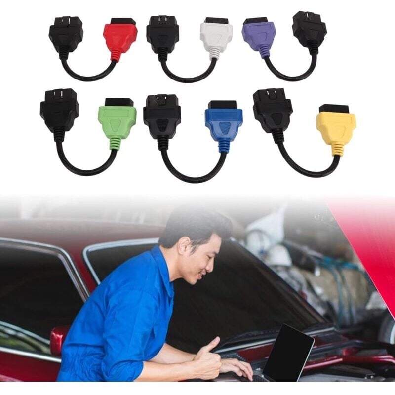 SNQ - 6 Pièces OBD2, Câble Adaptateur MultiECUScan pour Le Remplacement de L'outil de Diagnostic ecu