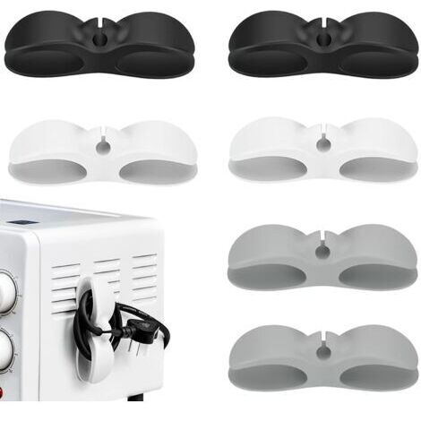 6 Pièces Organisateur de Fil Electrique, Cuisine Enrouleur de Cordon Support de Cordon Organiseur pour Câbles Électroménagers Mixeurs Cafetière