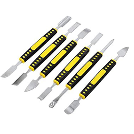 6 Pièces Outils de Réparation Électronique en Métal pour Téléphone Portable, Tablette et Ordinateur Portable - Kit de Démontage Portable
