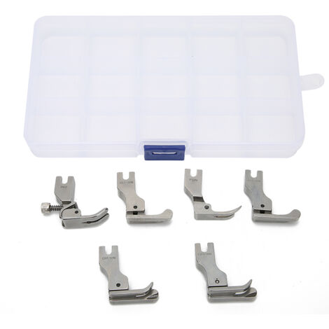 6 Pièces Pieds Presseur pour Machine à Coudre Monofil, Accessoires Couture Durables en Acier pour Tailleur