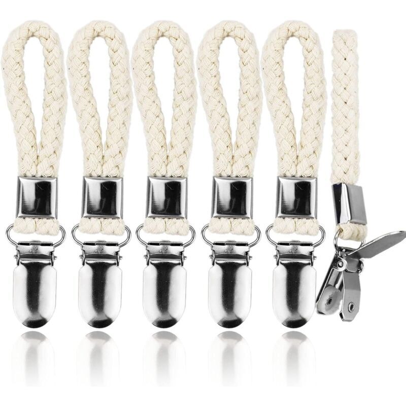 6 Pièces Pince à Serviette, Accroche Torchon, Crochet Torchon Porte Serviette Salle de Bain, Clips Porte-Torchon Placards Serviettes Suspendues