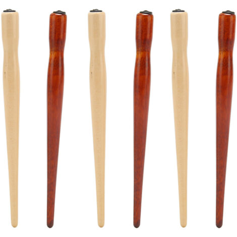 6 Pièces Porte-plume en Bois pour Dessin - Prise Confortable, Poignée Ergonomique, Idéal pour Croquis et Art
