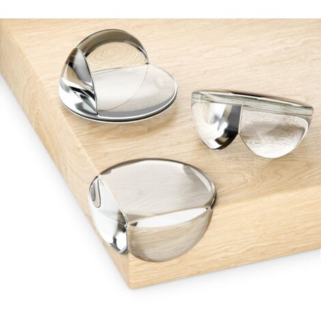 6 Pièces Protection d'angle Bébé - Autocollant Silicone Transparent Doux Rond 20mm x 43mm - Enfants Protection des Bords de Table pour Bois, Métal, Table, Table en Verre, etc.