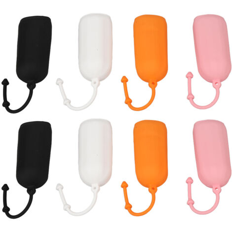 6 pièces Protections de Tubes en Silicone Réutilisables, Étuis Imperméables pour Produits de Toilette en Voyage