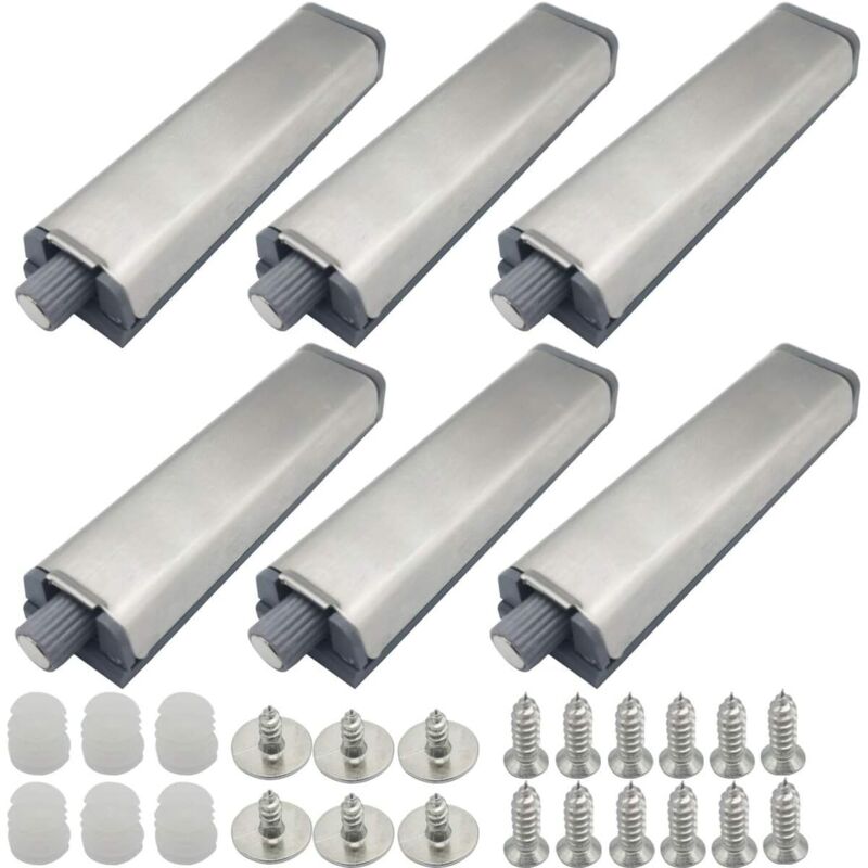 Ersandy - 6 Pièces Push to Open Aimant Porte Placard Push Open poussoir Placard Fermeture Magnétiques pour Armoire systeme Tampon Charnière Loquet