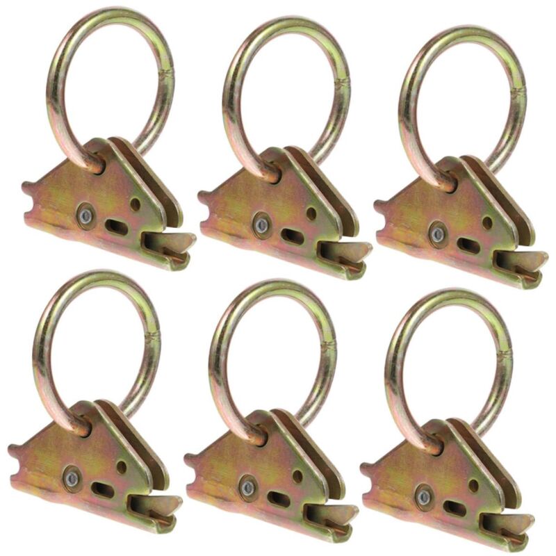 6 Pièces Rails De Camion O Anneau Darrimage Ancres De Remorque Ancre Darrimage pour Caisse De Camion Darrimage pour Camping-Car Attaches De Remorque