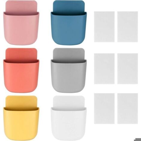 6 Pieces Rangement Telecommande TV, Support de Telecommande Mural, Boîte Rangement Organisateur, Boîte de Rangement pour Télécom