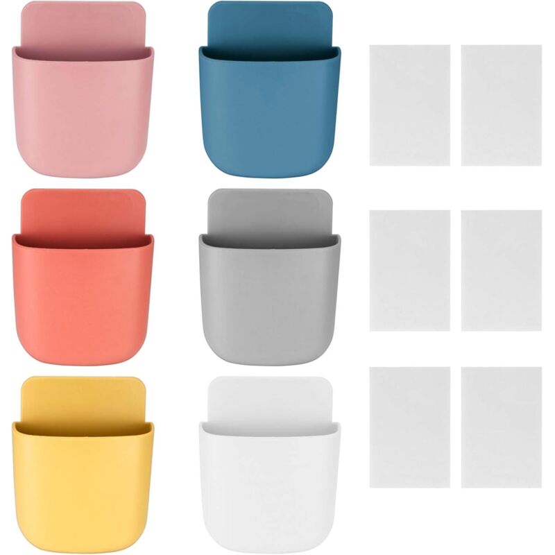 6 Pieces Rangement Telecommande tv, Support de Telecommande Mural, Boîte Rangement Organisateur, Boîte de Rangement pour Télécommande, pour Maison,