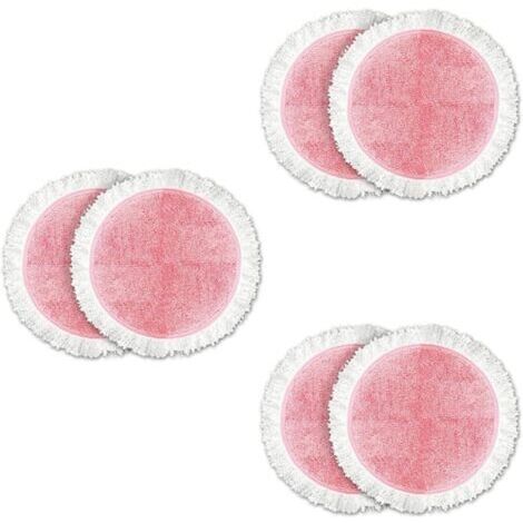 6 Pièces Séries de Rechange Chiffons de Vadrouille à Vapeur Tampons de Nettoyage de Vadrouille électrique pour 8 et 9 Séries, Pièces de Rechange de Vadrouille de Sol