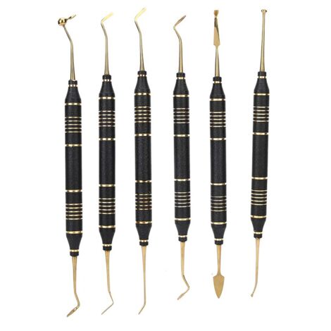 6 pièces Spatule à Résine Composite Dentaire pour Obturation et Instrumentation