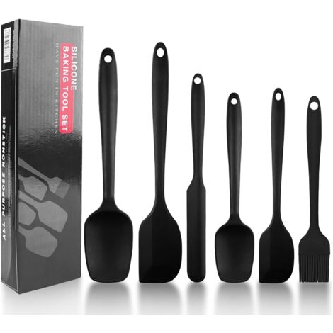 6 Pièces Spatule, Silicone, Résistant Chaleur 230°C, Antiadhésif, Cuisine, Pâtisserie