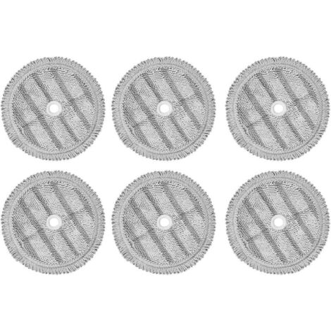 6 PièCes Tampons de Vadrouille de Remplacement Chiffons pour A9 Chiffon de Vadrouille à Vapeur Aspirateur Robot Machine de Nettoy