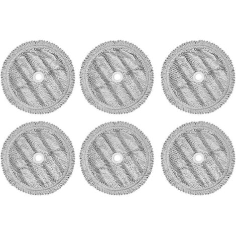6 PièCes Tampons de Vadrouille de Remplacement Chiffons pour A9 Chiffon de Vadrouille à Vapeur Aspirateur Robot Machine de Nettoyage Chiffon de Nettoyage PièCes de Rechange