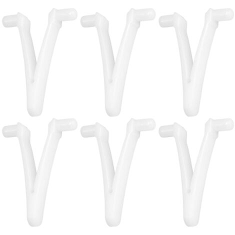 6 Pièces Tiges Extensibles Pinces Papillon pour Nettoyage Piscine Tête en Forme de V