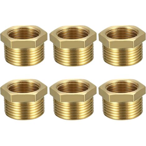 6 piezas de juntas de cobre para reemplazo de dientes externos e internos, núcleo complementario de 6 puntas de 1 pulgada