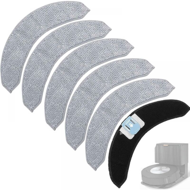 6 Piezas Paño de Limpieza de Repuesto para Robot Aspirador para iRobot Roomba Combo J7/J7+/J9+/J9 Plus, Accesorios Reutilizables y Alto Poder de