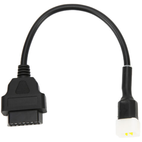 6-poliger OBD2-Diagnoseadapter, Kunststoff, Motorfehlererkennungswerkzeug, Ersatz für Delphi-Motorrad