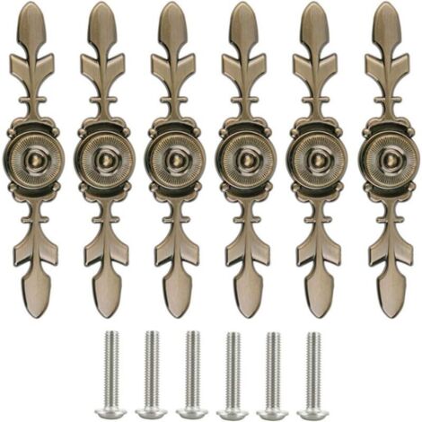 6 Pomelli per cassettiere, Pomelli per porte, Pomelli per cassetti, Maniglie per mobili vintage, Maniglie per armadietti, Pomelli per porte vintage, P