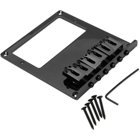 6 pontets cordier télé humbucker chevalet TL pour Telecaster, noir