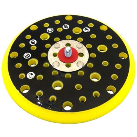 6 Pouces Plateau Ponceuse, Plateau de Ponçage, Base de ponçage de 150 mm, 52 Trous Compatible avec Mirka CEROS DEROS à Filetage 5/16 pour le Meulage de Polissage