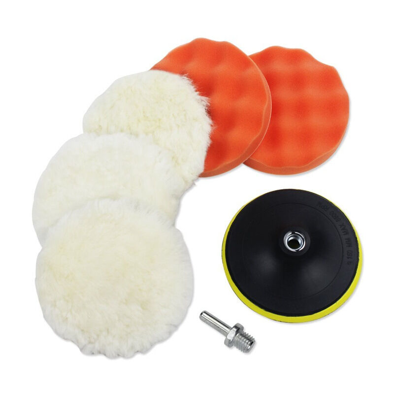 6 pouces voiture beauté cirage roue de polissage roue éponge tapis de laine polissage disque boule de laine