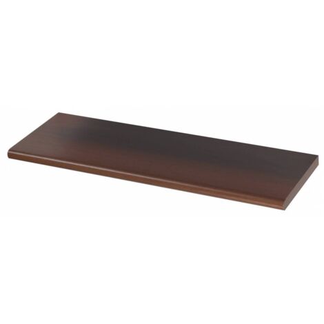 6 pz mensola noce rettangolare ripiano in legno mensole 60x20x1,8 cm