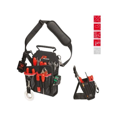 6 Pz- Tasca Portautensili  Da Cintura In Tessuto PLANO Technics 550NT