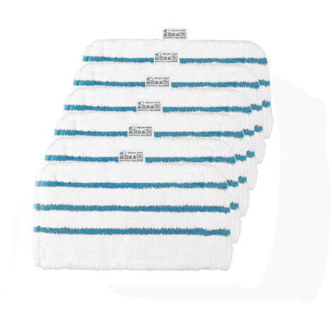 6 Remplacement Lingettes Reutilisables Microfibre pour Black+Decker Balai Vapeur Steam Mop FSM1600 FSMH1621 FSM1630 FSM1616 FSMH13E5 FSM1321 FSM1605 Alternative FSMP20