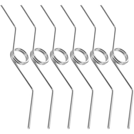 6 Ressorts en Acier pour Sécateurs de Jardin, Ressorts de Remplacement Portatifs, Pièces pour Ébrancheurs, Lot de 6 Pièces Argenté, Adaptés la Taille de Petits Fruitiers