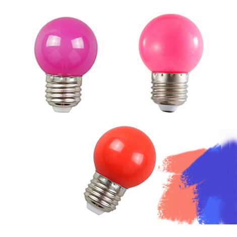 6 roses 6 rouges 6 violet atmosphère ampoules LED romantique chambre chevet sommeil veilleuse