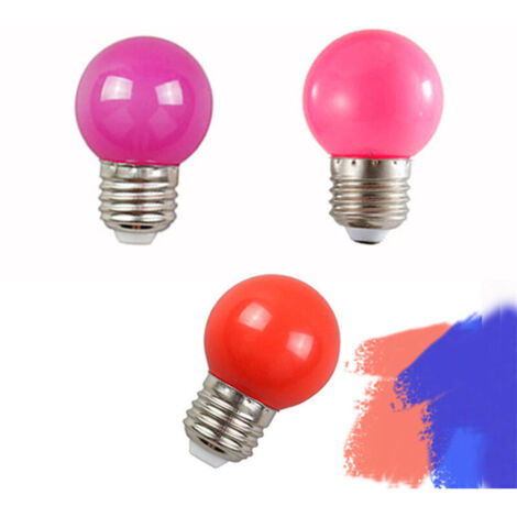 6 roses 6 rouges 6 violet atmosphère ampoules LED romantique chambre chevet sommeil veilleuse