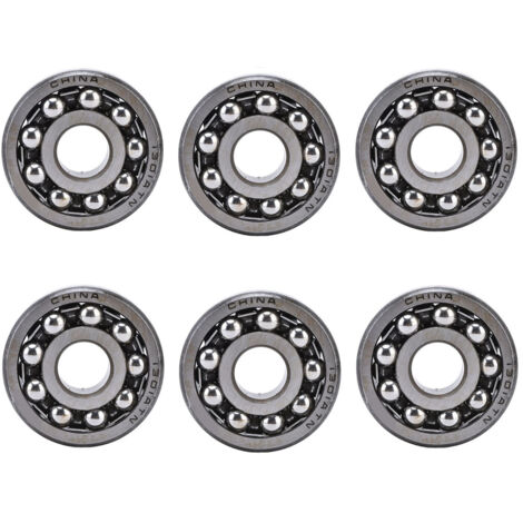 6 Roulements à Billes Double Rangée Auto-Aligneurs pour Moteurs d'Instrumentation, Lot de 6 Pièces 1301