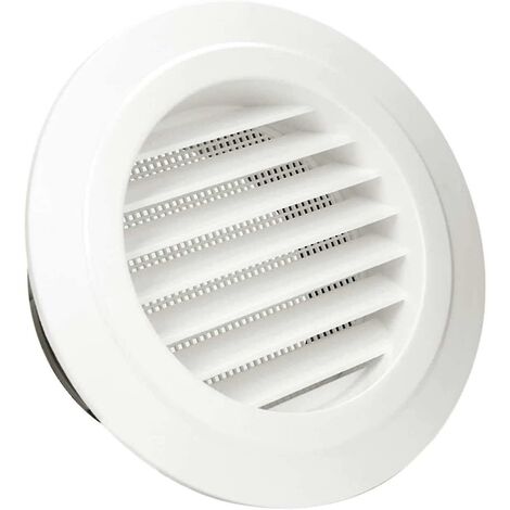 6 Round ABS Ventilation Palette avec conduit anti-insectes, bouche de ventilation (150 mm) -