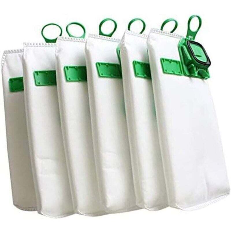 Image of 6 sacs à poussière, compatibles avec les aspirateurs Vorwerk VK140, VK150, FP140 et Kobold