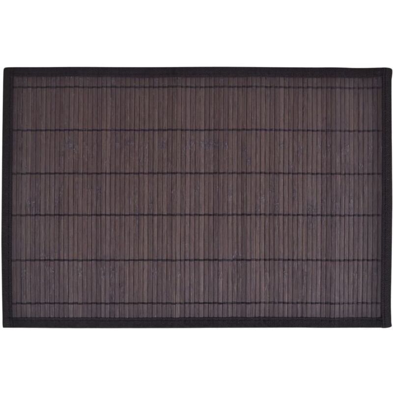 

Vidaxl - 6 salvamanteles de bambú 30 x 45 cm marrón oscuro - Marrón