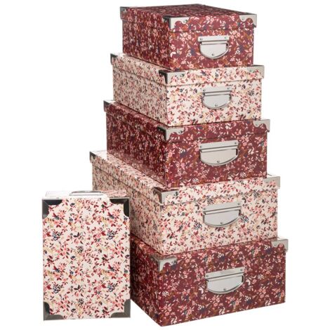 6 schachteln delicatesse rosa metallecken - 5five