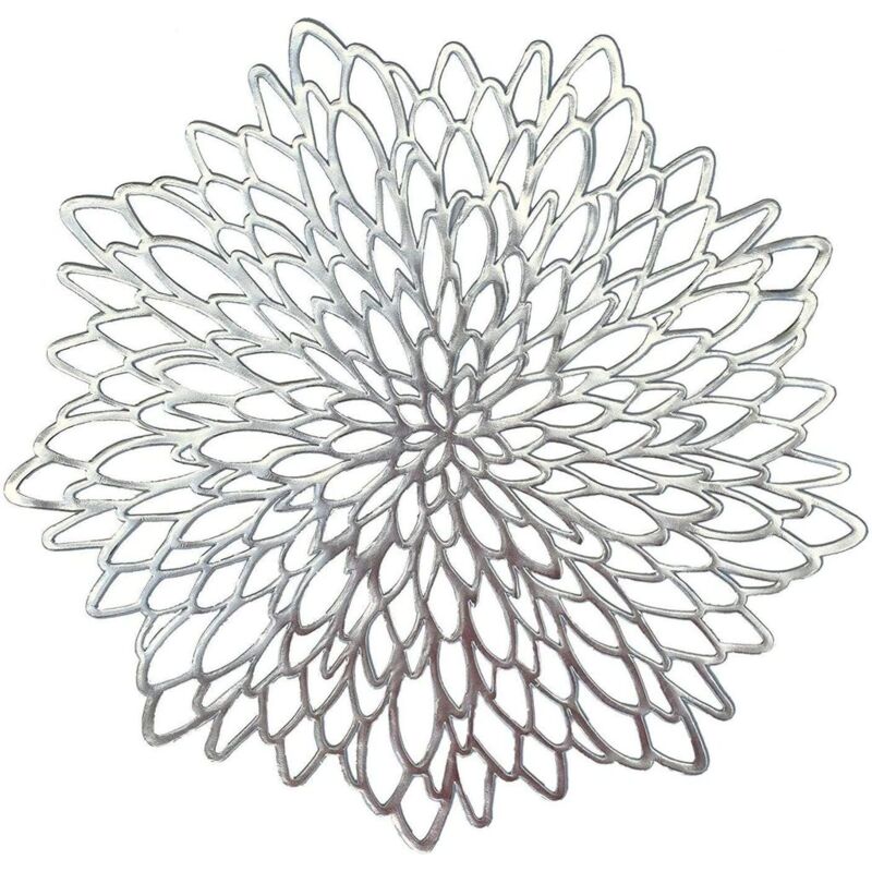 Feiyue - 6 Sets de Table Dessous de Verre Sets de Table Ronds Lavables