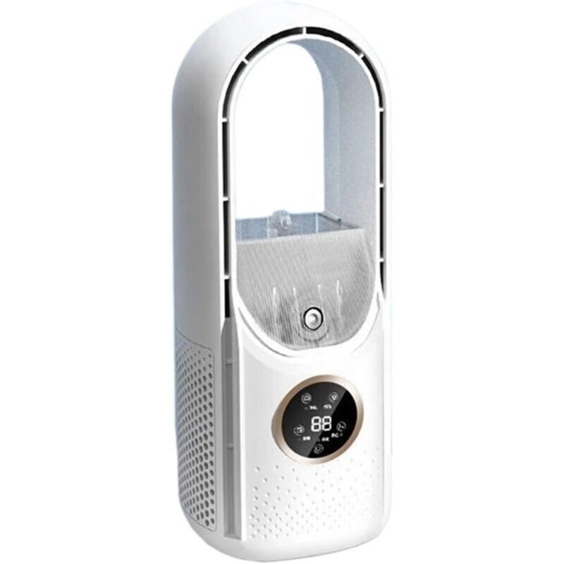 Image of 6-Speed Bladeless Desktop Fan, Fanless Cooler,&hellip;