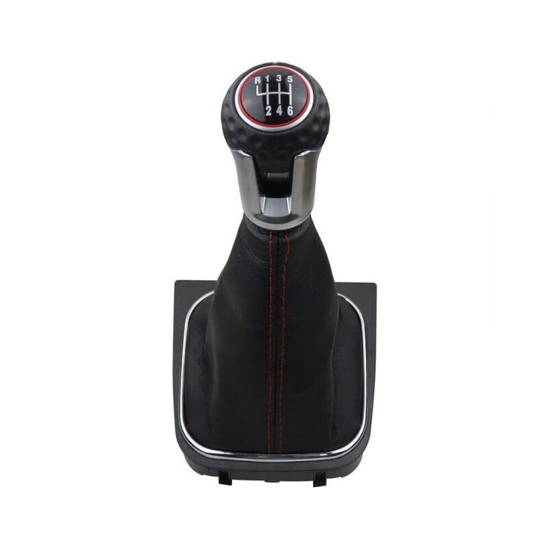 Cyslmuk - 6 Speed Gear Shift Knob Gaiter Boot Cover Kit For Golf 5 6 MK5 MK6 gtd R32 R20 2004-2013