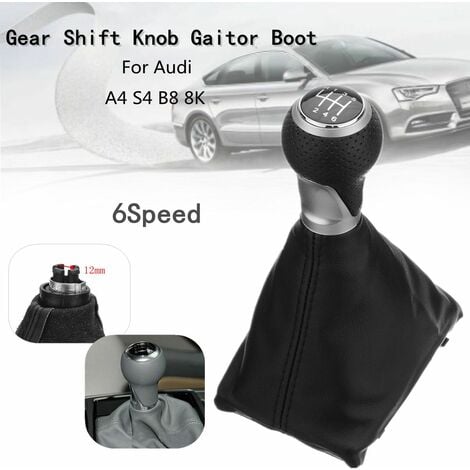 KINGSO 6-Speed Manual Gear Shift Knob For Audi A4 S4 B8 8K S-Line