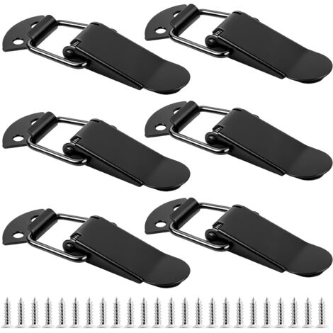 6 Stainless Steel Lever Latch Spring Toggle Tension Clasp For Box Drawer Cabinet